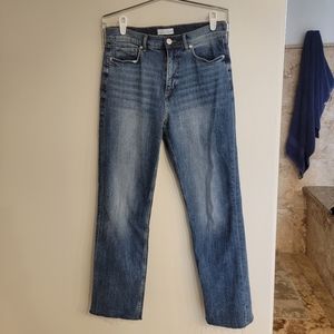 Loft high waist relaxed straight jeans